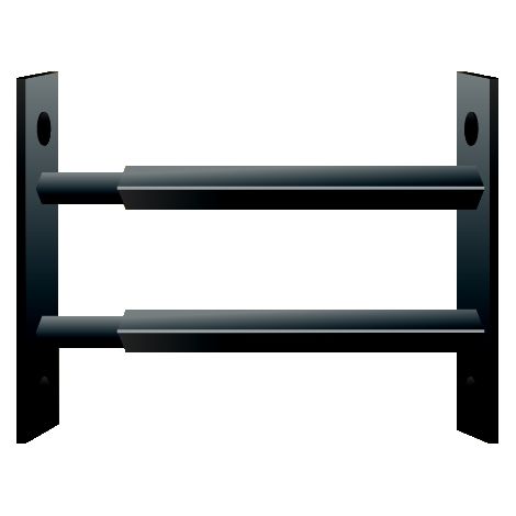 2 barreaux de sécurité télescopiques 99 à 188 cm gris