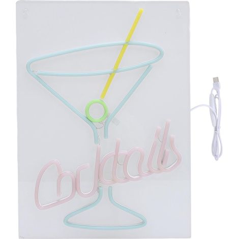 Neon Cocktailleuchte mehrfarbiges Acryl Neonschild mit