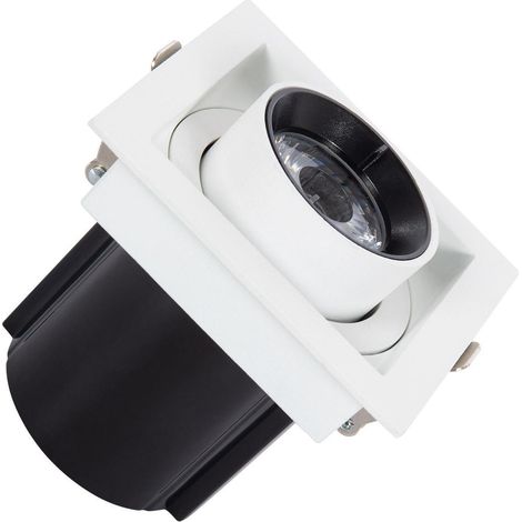 Foco Downlight LED 12W Cuadrado Extraíble LIFUD Corte 80x80 mm 6000K Blanco Frío