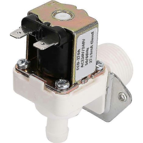Électrovanne de fond en plastique normalement fermée 220 V CA compatible avec les machines à glaçons (alimentation CA) (1/5)