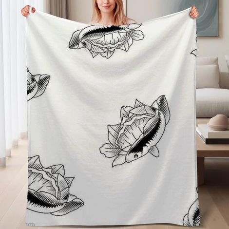 Couverture de lit en polaire pelucheuse douce, chaude et légère en microfibre,6080 pouces (1/4)