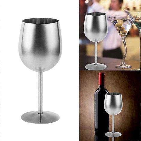 Mug à champagne, verre à vin, gobelets de fête, en acier inoxydable, mug à cocktail (1/4)