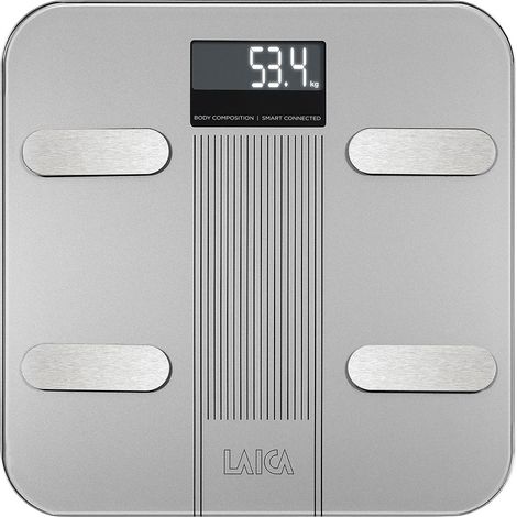 Laica PS7005 Bilancia Pesapersone Elettronica Smart Bluetooth BMI Composizione Corporea 180 Kg colore Grigio (1/5)