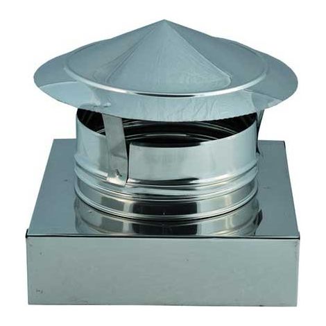 Cappello cinese inox base quadra : Diametro - 320X320