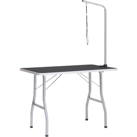 Adjustable Dog Grooming Table with 1 Loop vidaXL