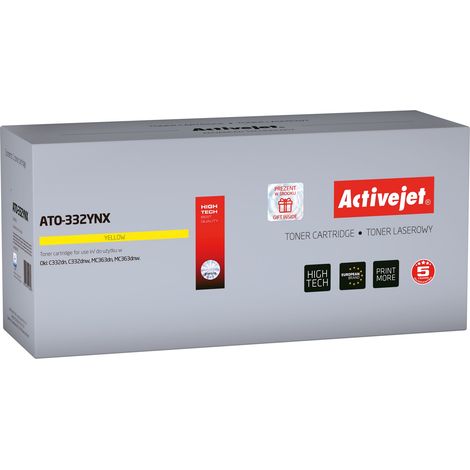 Toner Activejet per OKI 46508709 nuovo ATO-332YNX