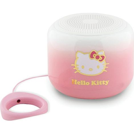 Hello Kitty Bluetooth 5.0 Lautsprecher in galvanisiertem Rosa mit Farbverlauf