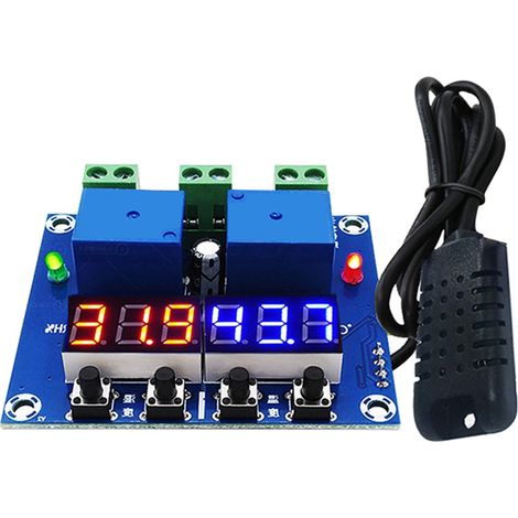 Module de contrôle d'humidité et de température ZFX-M452 : thermostat numérique, hygrostat, régulateur automatique de température et d'humidité constantes. (1/3)