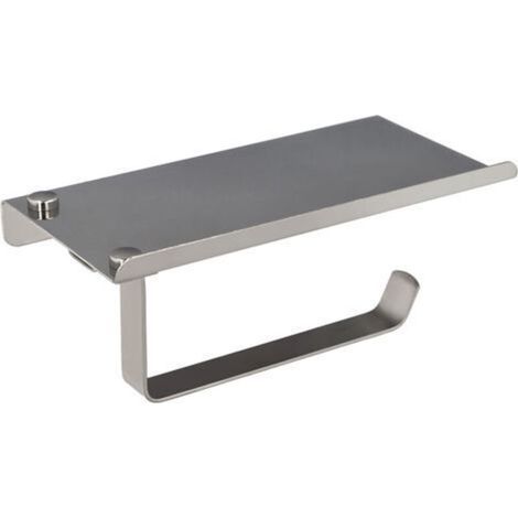 BUNTHAUS Porte-rouleau Maurer avec étagère mobile autocollante/vis. Couleur inox (1/5)