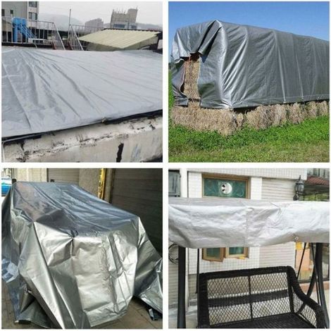 Bâche imperméable tissée - Œillets en aluminium Résistante aux UV - Jardin et transport - 2x2.5m (1/4)