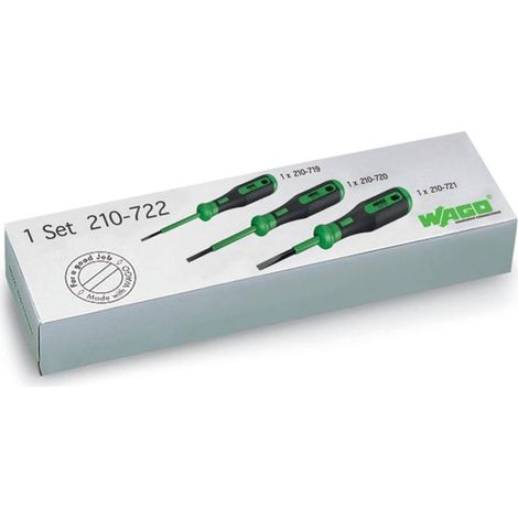 WAGO 210-722 ESTABLECER - DESTORNILLADOR (133 G, NEGRO/AZUL)