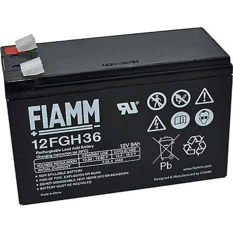 Batteria al piombo ermetica 12V 9Ah - Fiamm 12FGH36 (1/4)