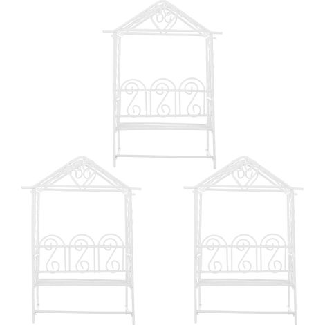 3 Arches Miniatures en Fer - Portes pour Maison de Poupée - Décorations Micro Paysage - Arches de Mariage - Accessoires pour Jardin Féérique (1/5)