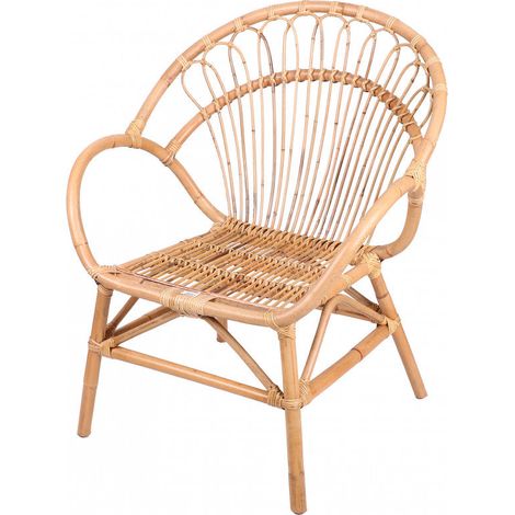 Fauteuil de jardin en rotin marron – Dimensions 69x64.5x87cm – Livré monté – Élégant et tendance – Sunnydays