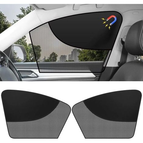 Juego de 2 parasoles magnéticos para ventanas laterales de coche: doble capa de protección UV (1/5)