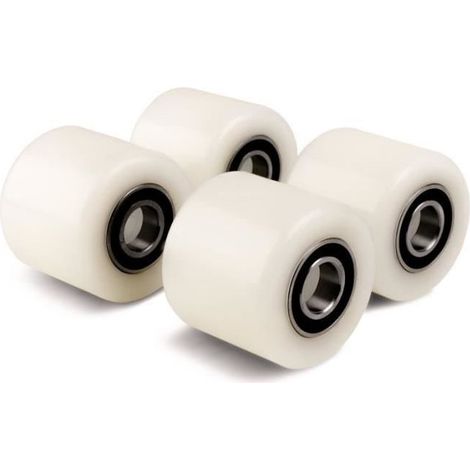 4 Hubwagenräder (4er-Set, 70x60x20mm) Nylon-Lastrad/Rad mit Kugellagerbohrung: max. Traglast: 450 kg (1/5)