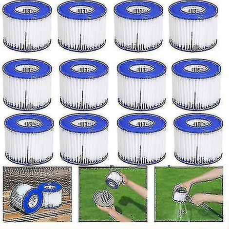 Filtres compatibles Lay-Z-Spa Carter Reed pour spas et piscines, neufs, lot de 6.-AquaForge (1/3)