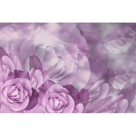 Papier peint panoramique - Roses - 130 cm x 87 cm (1/2)