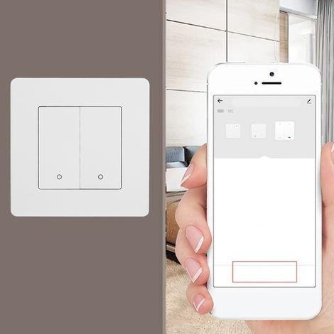 Intelligenter Zigbee-Lichtschalter, 2-fach, Timer, Dimmer, Umkehrfunktion, Dual-Bedienfeld, AC100-240V, Weiß (1/5)