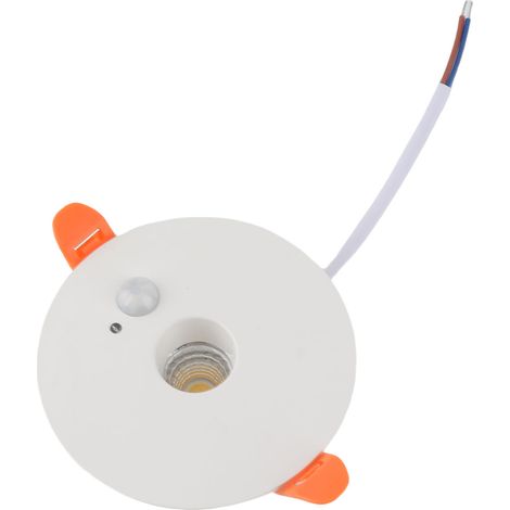 Plafonnier encastré rond à détecteur de mouvement PIR 9W 4000K LED à économie d'énergie pour couloir, entrée, salon, balcon (1/5)