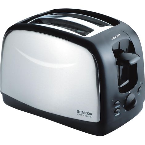 Sencor STS 2651 Toaster aus Schwarz und Edelstahl