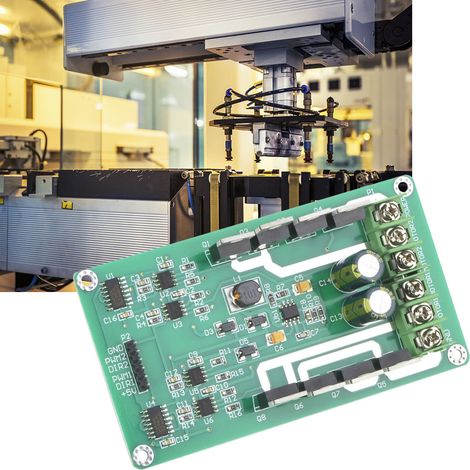 Dual-Motortreibermodul mit H-Brücken-Treiberchip (DC IRF3205 MOSFET, 3–36 V, 10 A Spitze, 30 A) (1/5)