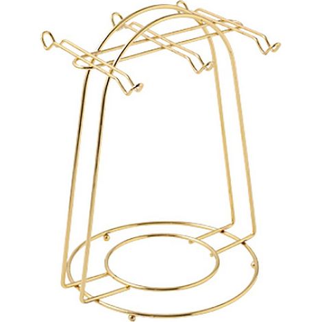Porte-tasses à café Nordic Home pour table de cuisine, support pour 6 tasses, porte-tasses en métal doré avec égouttoir Orga-Perfet-AquaForge (1/5)