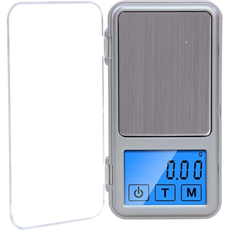 Balance de poche numérique portable, balance de cuisine, mini balance de bijouterie, balance de voyage, balance alimentaire en grammes, 500 g x 0,1 g, étui de protection-AquaForge