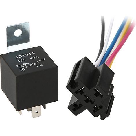 Relais clignotant électronique réglable à 4 ou 5 broches avec support. (1/4)