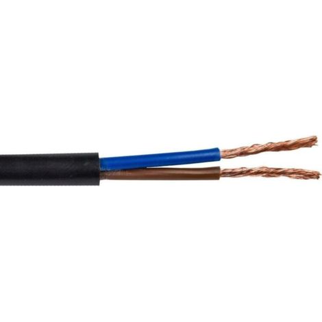 Flachkabel H03VVH2-F (OMYp) 2x1,5 schwarz /25m/