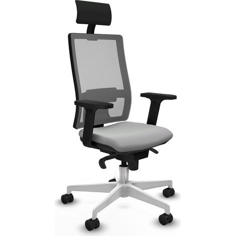 Sedia da ufficio piqueras y crespo Horna grigio chiaro velluto (1/2)