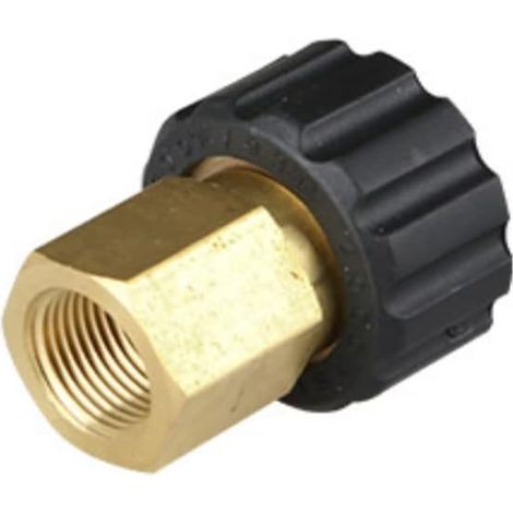 3/8" Female to M22 Female Quick Pressure Washer Adapter Brass Internal Thread Quick Release Hose Connecting Parts 14mm Plug Core (1/4)