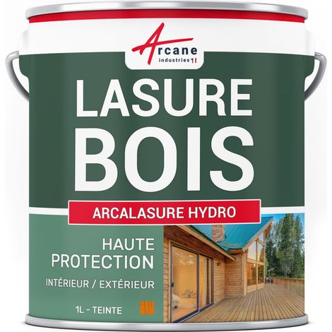 Lasure bois extérieur / intérieur - 1 L Chêne Doré - Teinte Jaune - ARCANE INDUSTRIES (1/5)