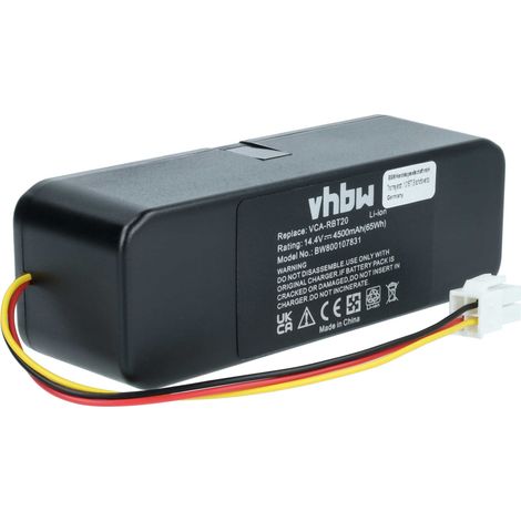 vhbw Akku kompatibel mit Samsung Navibot VCR8894, VCR8896, VC-RE70V, VCR8897, VC-RE72V, VCR8895 Staubsauger (4500 mAh, 14,4 V, Li-Ion)