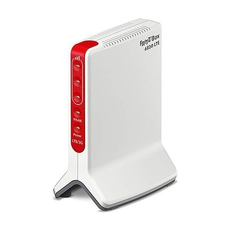 FRITZBox 6820 LTE (v3) INT router inalámbrico Gigabit Ethernet Banda única (2,4 GHz) 4G Rojo, Blanco