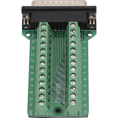 Connecteur à riveter 25 broches pour signaux et circuits imprimés, parfait pour tests et communication DB25-G2 (1/5)