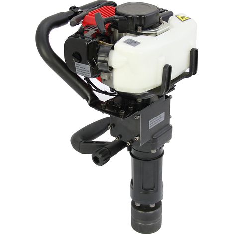 T-Mech Enfonce Pieux Thermique Pilon à Poteau Moteur Essence à 2 Temps de 900W 32.7cc pour Panneaux Poteaux et Piquets de Clôture