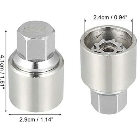 Chiave a bussola 524 per la rimozione del dado di bloccaggio della ruota per VW Touareg, Magotan, Tiguan, Phaeton (1/4)