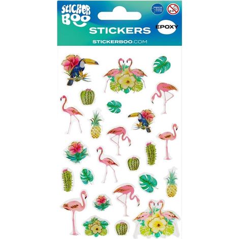 Adesivo BOO Flamingos