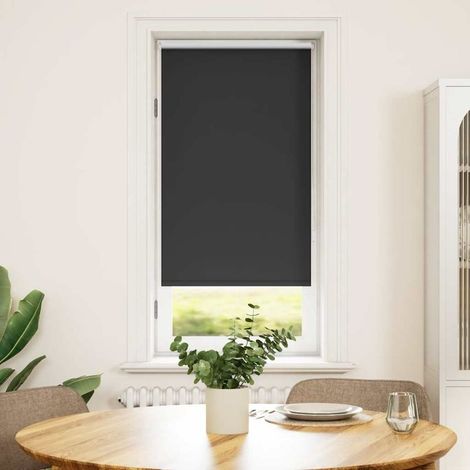 Store occultant à enrouleur 64,4 x 120 cm, largeur du tissu 60 cm, noir (1/5)