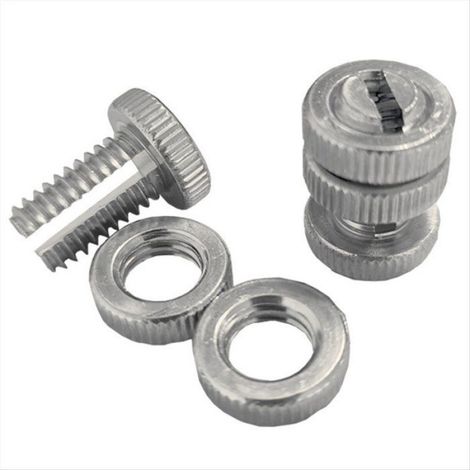 Collier De Serrage À Boulon Fendu - Aluminium - Pour Clôture Électrique - 25 Pièces (1/5)