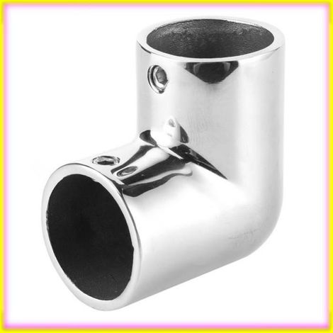 keenso Connecteur de tuyau de bateau 25mmBoat Pipe Connector Marine Yatch 90° Elbow Tube Joint Stainless Steel Hand moto outillage (1/5)