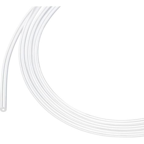 Tuyau en Silicone de 5M (16Pieds) 0,5mm DI 1,5mm DE Transparent Tuyau en Plastique Industriel en Silicone Clair pour Pompage, Vidange, Irrigation, Brassage, 0,02" x 1/16" (1/5)