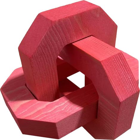 Nœud en bois décoratif - Chaînes décoratives - Style bohème rustique (1/5)