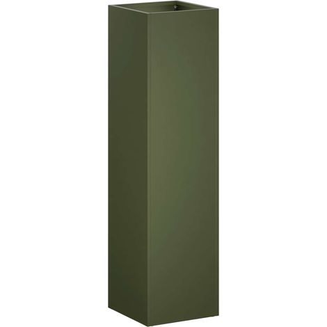 Maison Exclusive - Cache-pot de jardin Vert olive 20 x 20 x 75 cm (1/5)