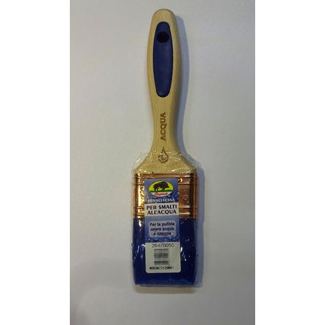 CINGHIALE - PENNELLO PER SMALTI ALL'ACQUA MANICO IN LEGNO E GOMMA MIS. 50