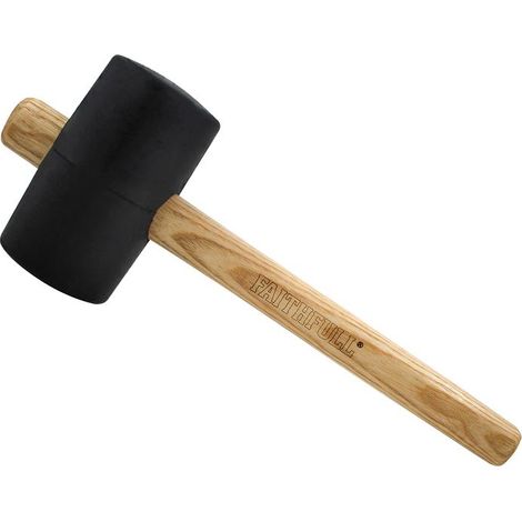 Faithfull FSC Black Rubber Mallet 28oz FAIRMB28FSC (1/2)