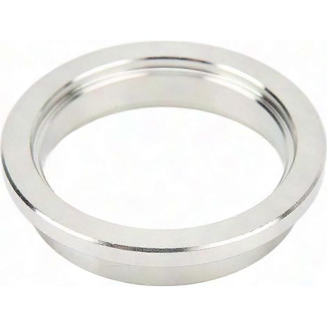 Bride de sortie en acier inoxydable 44mm, remplacement circulaire argenté pour échappement Tial MVR, côté sortie, collier de fixation robuste. (1/2)