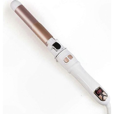 Fer à friser rotatif automatique 28 mm pour créer de belles ondulations et boucles - Outil de coiffure professionnel, blanc, prise britannique, 28 mm (1/5)