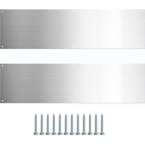 Plinthes extérieures métalliques en acier inoxydable durable pour la protection des portes (1/4)